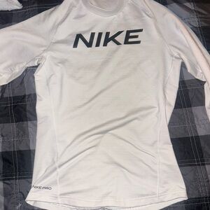 Nike White Long Sleeve Shirt